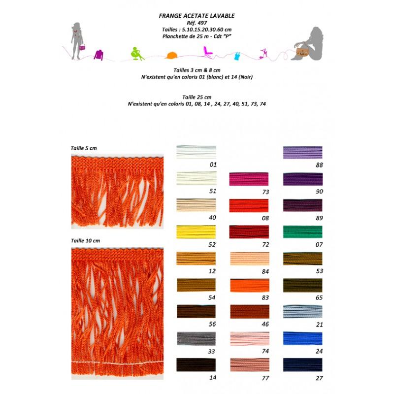 Stephanoise S497 - FRANGE ACETATE LAVABLE