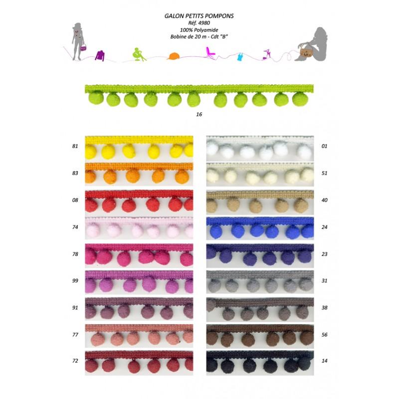 Stephanoise S4980 - GALON PETITS POMPONS