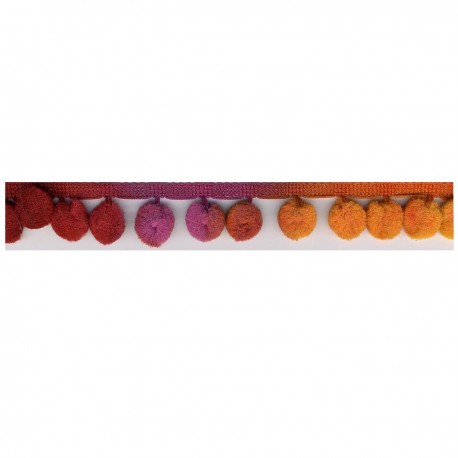 stephanoise S4983 - GALON POMPONS MULTICOLOR