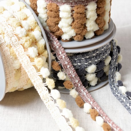 stephanoise S4998 - GALON POMPONS BICOLORE