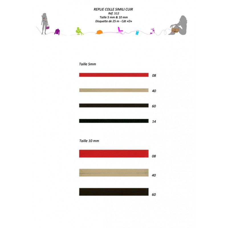 Stephanoise S512 - BIAIS REPLIE COLLE SIMILI