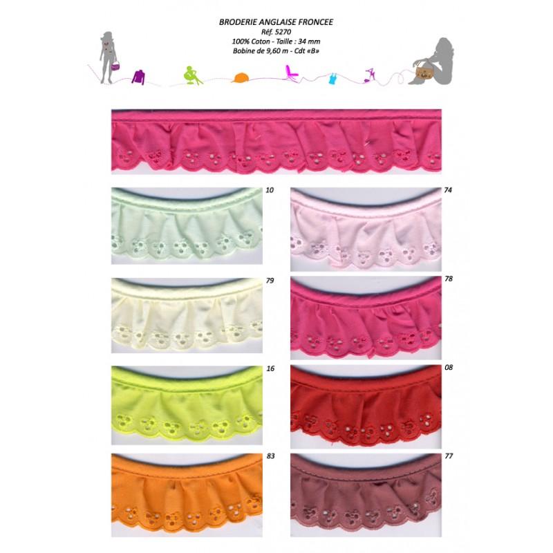 Stephanoise S5270 - BRODERIE ANGLAISE FRONCEE