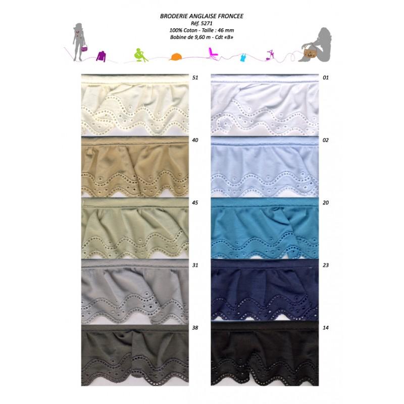 Stephanoise S5271 - BRODERIE ANGLAISE FRONCEE