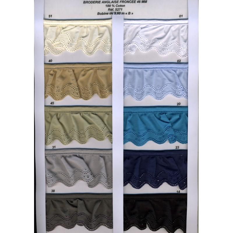 Stephanoise S5271 - BRODERIE ANGLAISE FRONCEE