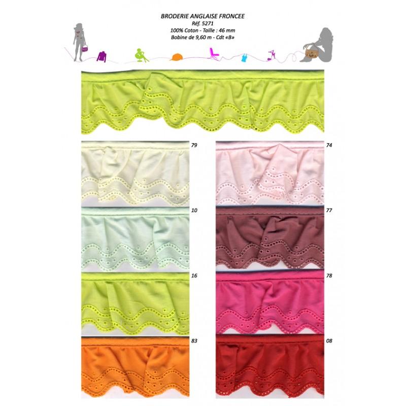 Stephanoise S5271 - BRODERIE ANGLAISE FRONCEE