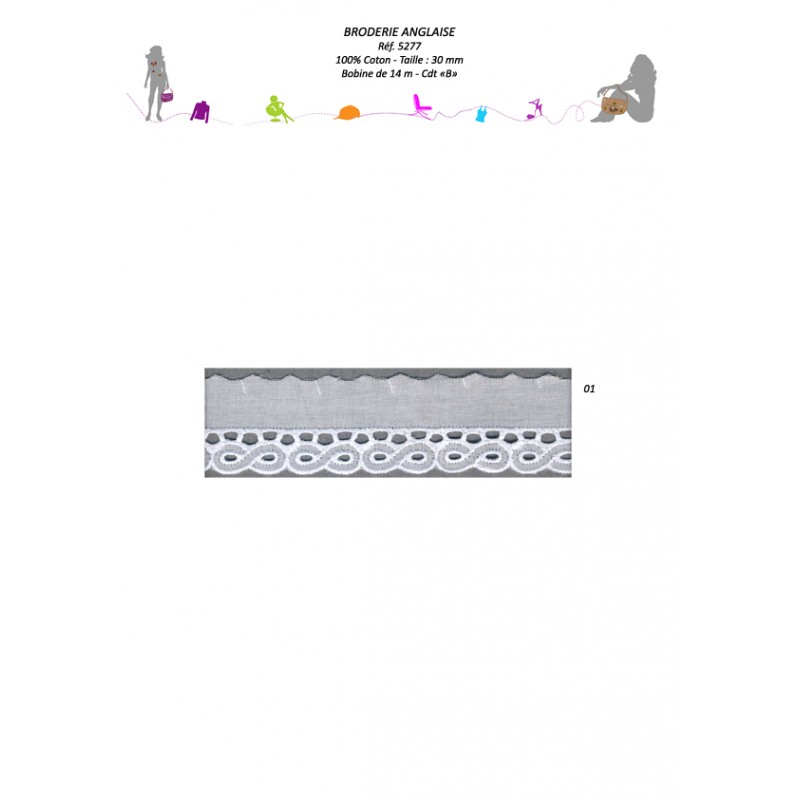 Stephanoise S5277 - BRODERIE ANGLAISE 30 MM