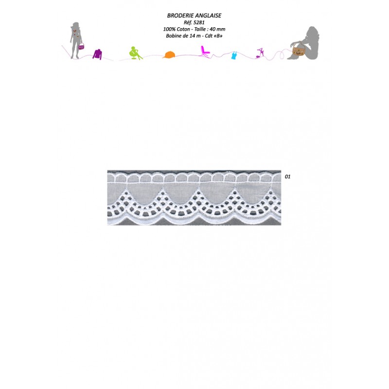 Stephanoise S5281 - BRODERIE ANGLAISE 40 MM