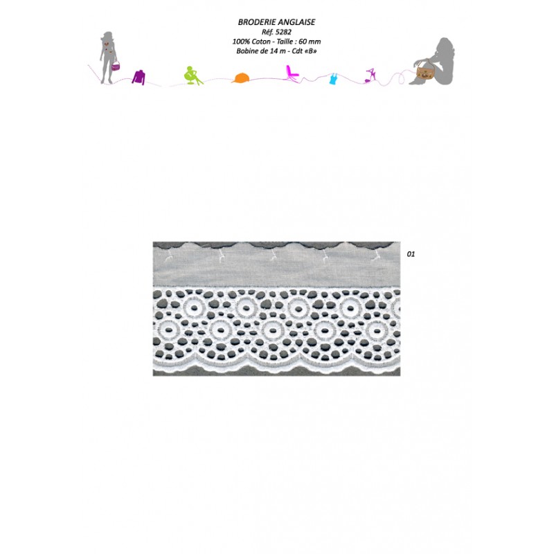 Stephanoise S5282 - BRODERIE ANGLAISE 60 MM