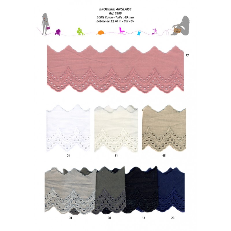 Stephanoise S5289 - BRODERIE ANGLAISE 49 MM