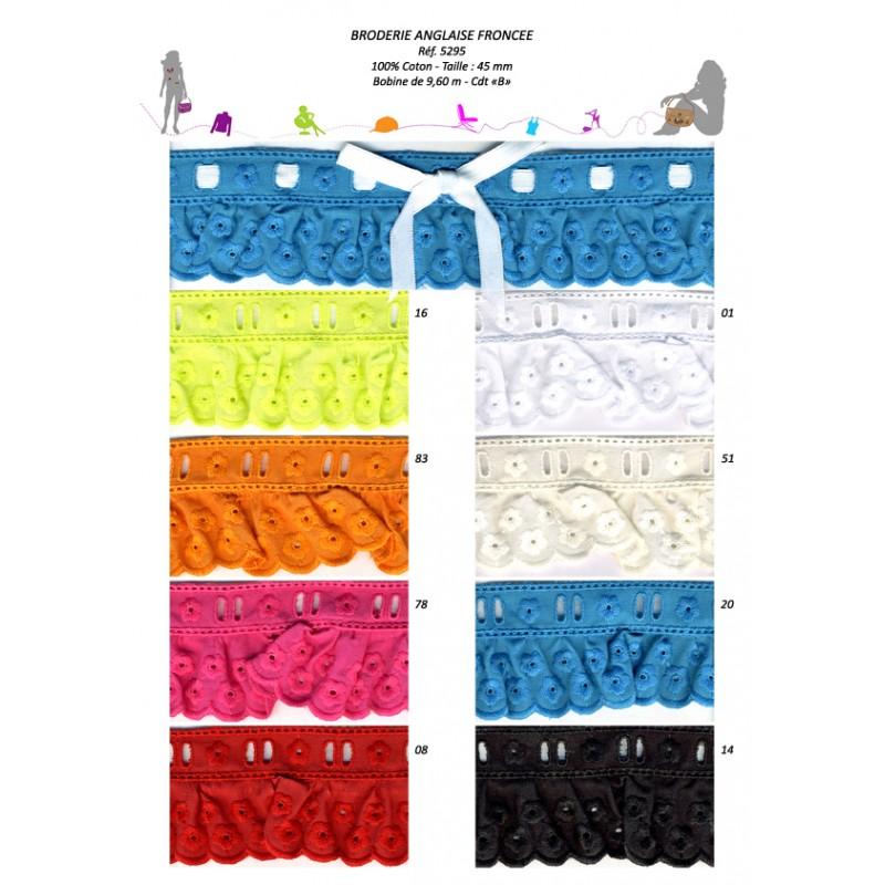 Stephanoise S5295 - BRODERIE ANGLAISE FRONCEE