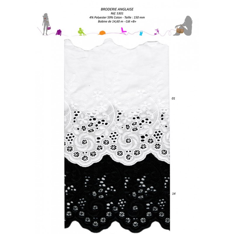 Stephanoise S5301 - BRODERIE ANGLAISE 150MM