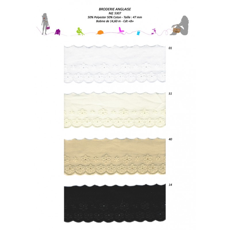 Stephanoise S5307 - BRODERIE ANGLAISE 47MM