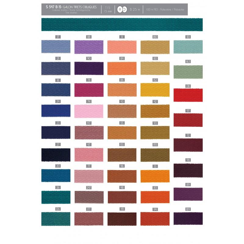 Stephanoise S547 - GALON TIRETS OBLIQUES