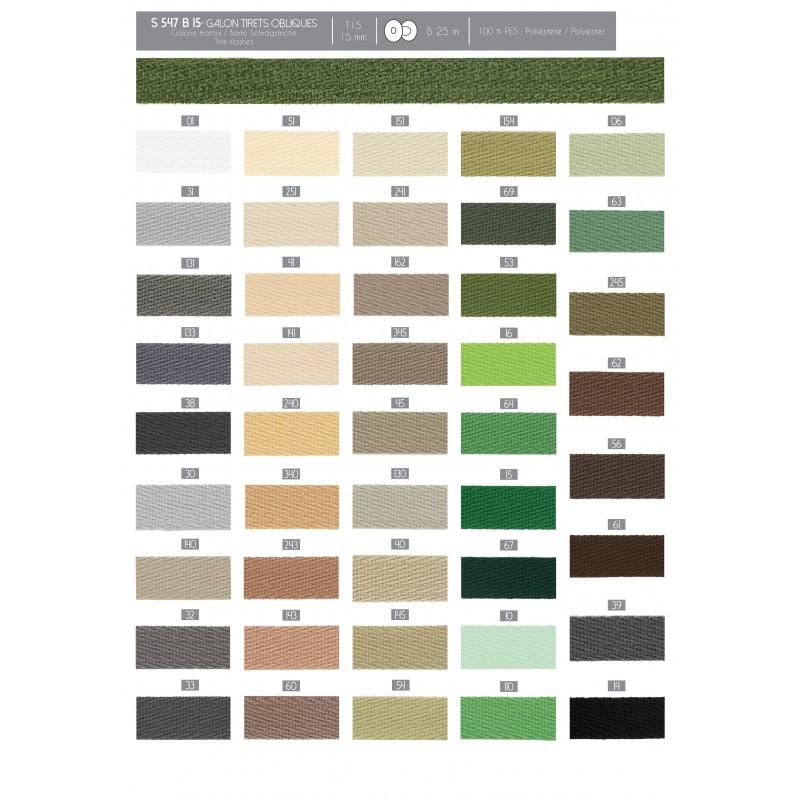 Stephanoise S547 - GALON TIRETS OBLIQUES