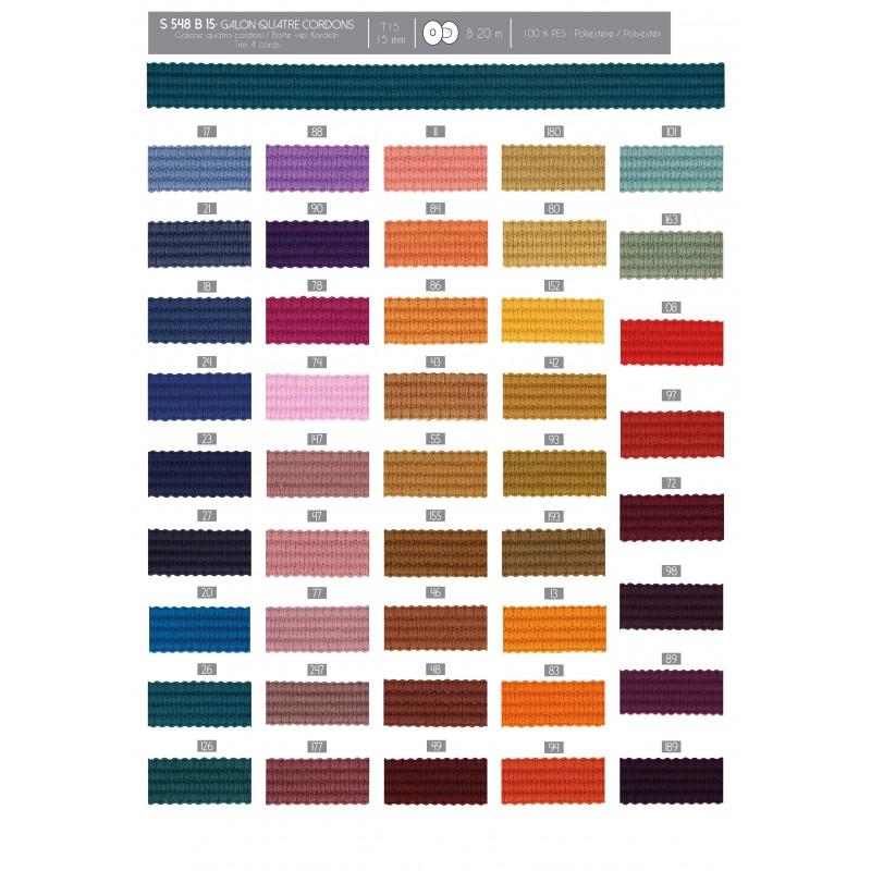 Stephanoise S548 - GALON QUATRE CORDONS
