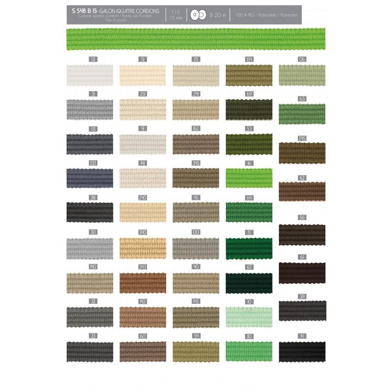 Stephanoise S548 - GALON QUATRE CORDONS