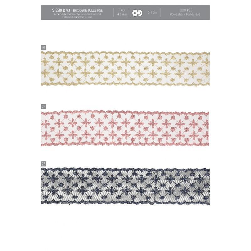 Stephanoise S5518 - BRODERIE/TULLE IRISÉ