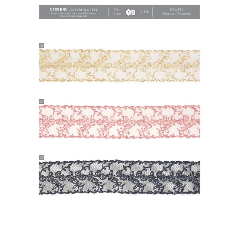 Stephanoise S5519 - BRODERIE/TULLE IRISÉ