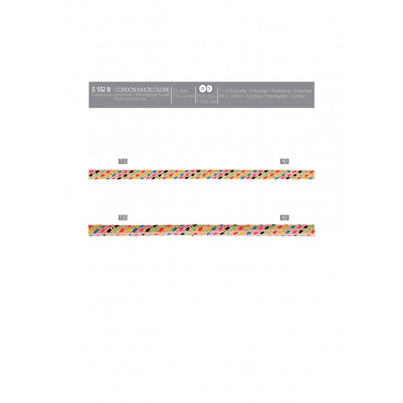 Stephanoise S552 - CORDON MULTICOLORE