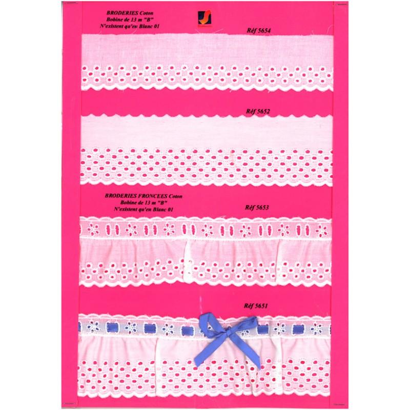 Stephanoise S5653 - BRODERIE ANGLAISE FRONCEE