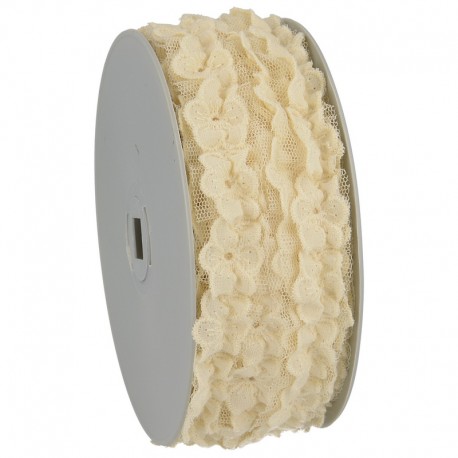 stephanoise S5659 - BRODERIE SUR TULLE ELASTIQUE