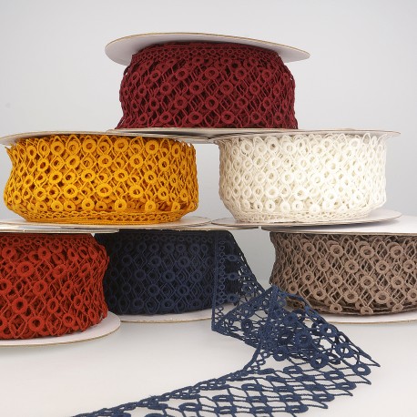 Stephanoise S5769 - GUIPURE CERCLES/LOSANGES