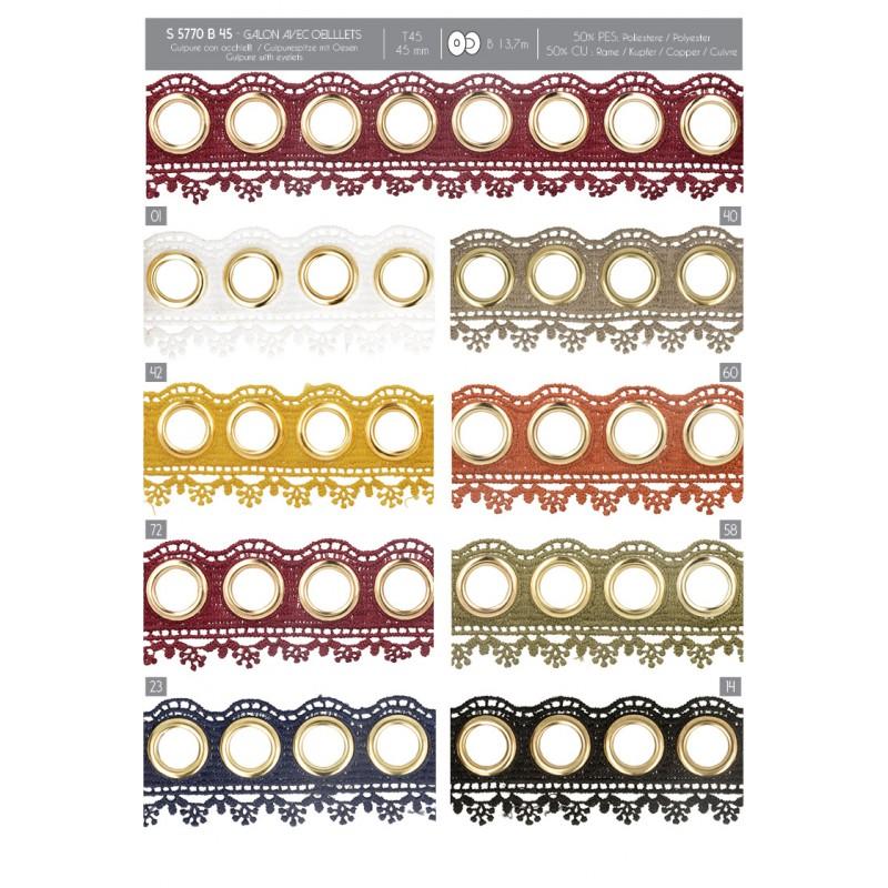 Stephanoise S5770 - GUIPURE AVEC OEILLETS