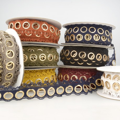 stephanoise S5770 - GUIPURE AVEC OEILLETS