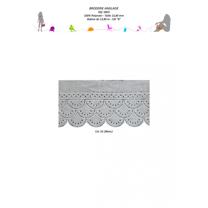 Stephanoise S5804 - BRODERIE ANGLAISE 60 MM