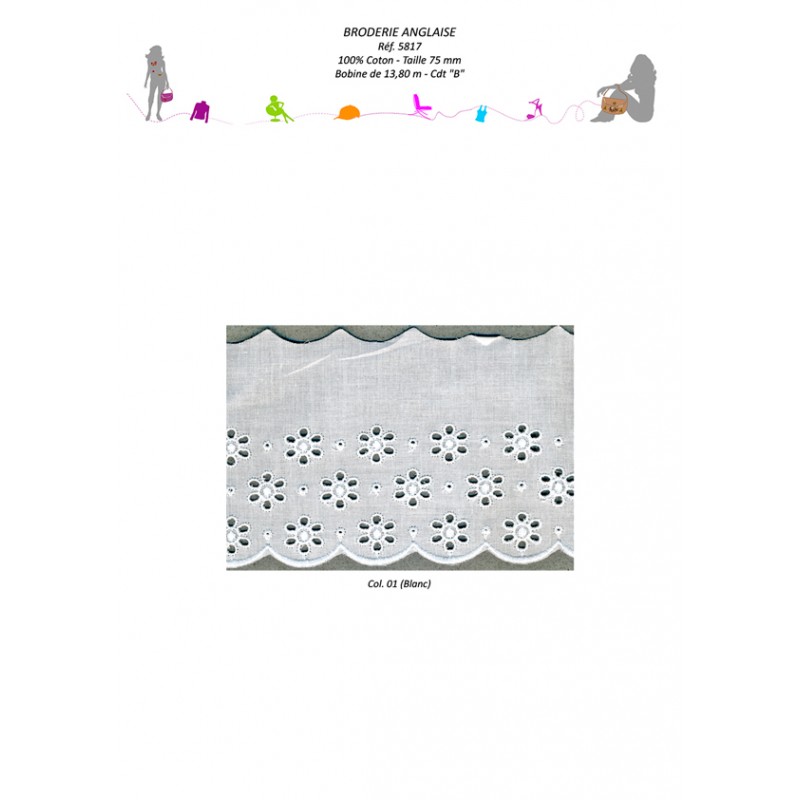 Stephanoise S5817 - BRODERIE ANGLAISE 75 MM