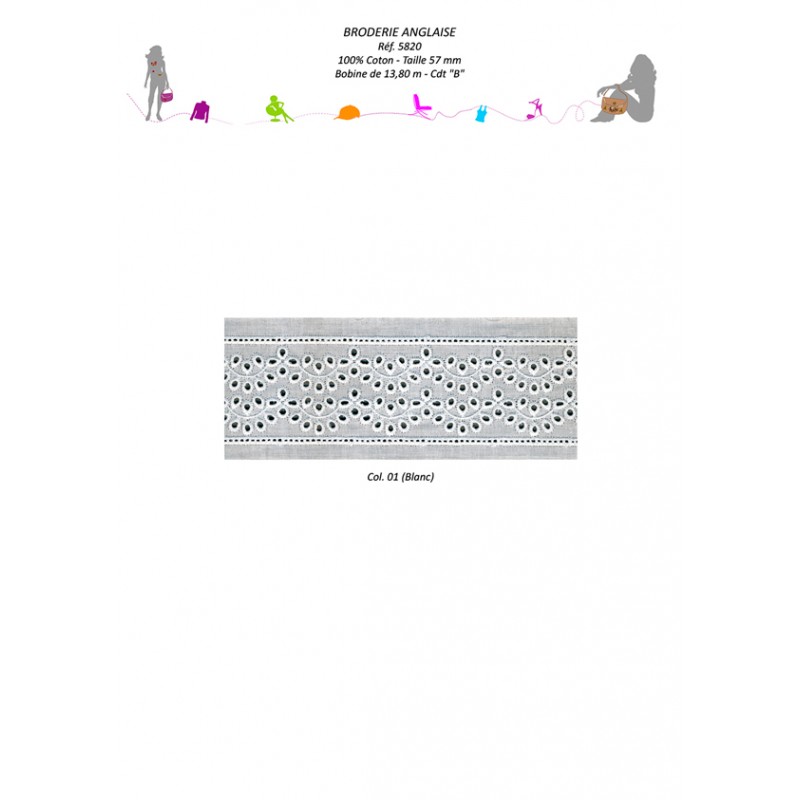 Stephanoise S5820 - BRODERIE ANGLAISE 57 MM