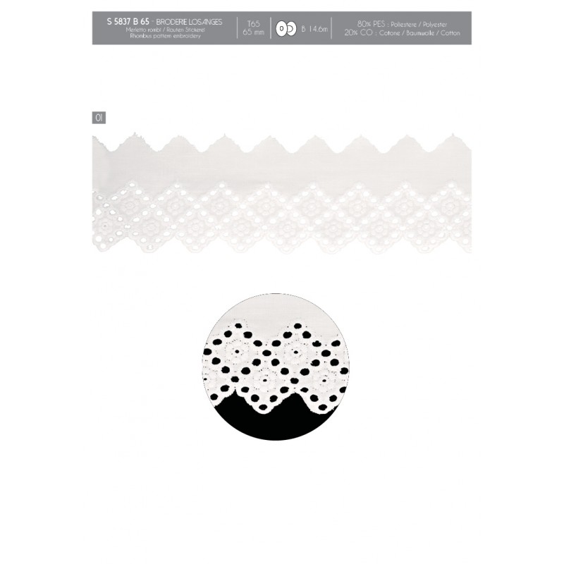 Stephanoise S5837 - BRODERIE LOSANGES