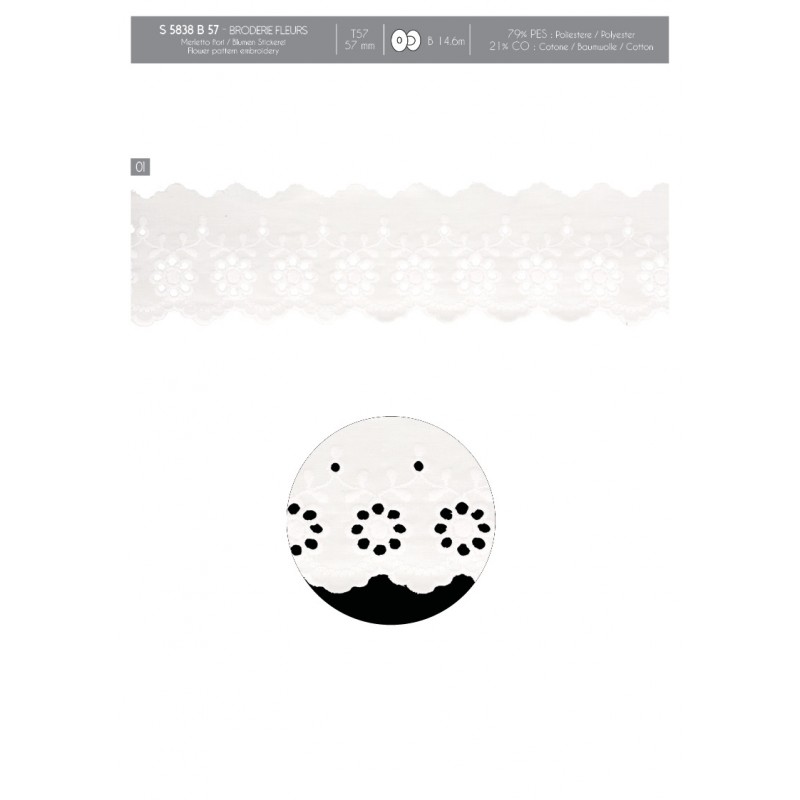 Stephanoise S5838 - BRODERIE FLEURS