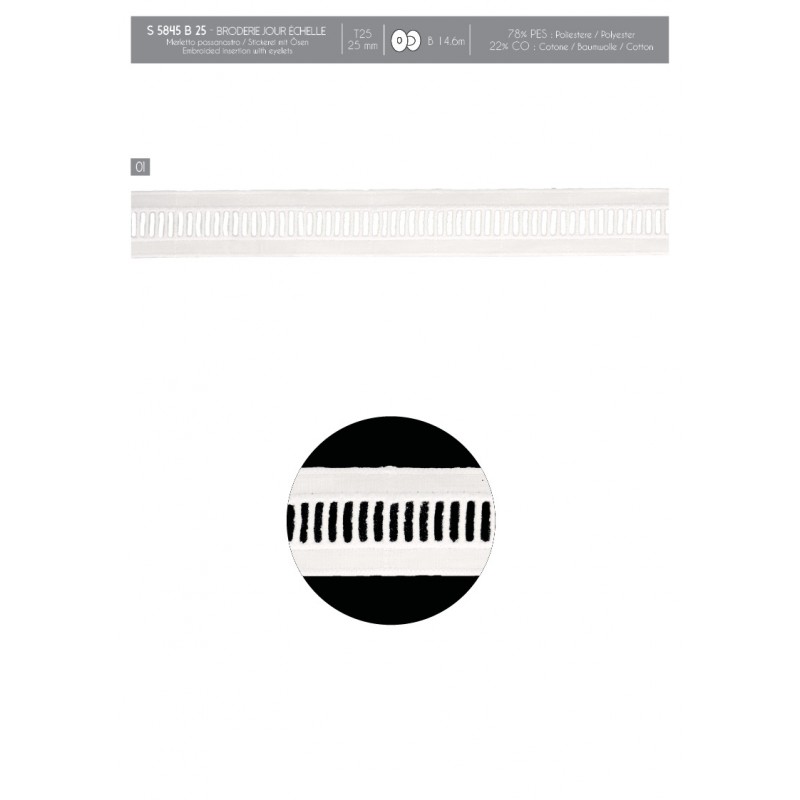 Stephanoise S5845 - BRODERIE JOUR ÉCHELLE
