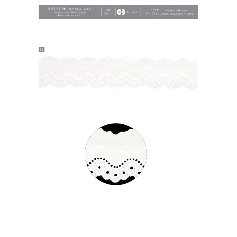 Stephanoise S5849 - BRODERIE VAGUES