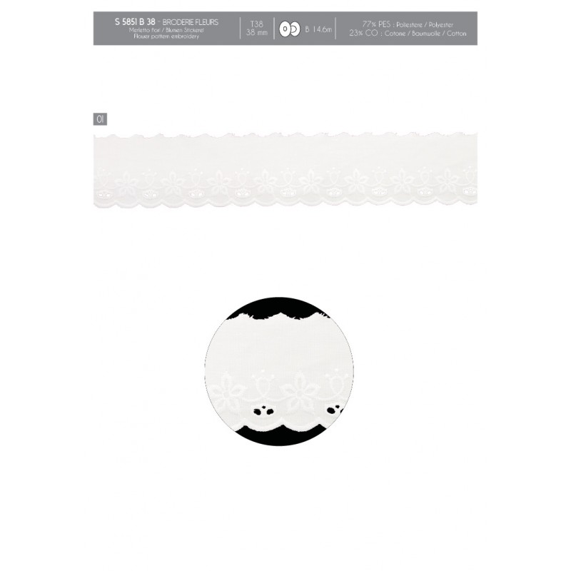 Stephanoise S5851 - BRODERIE FLEURS