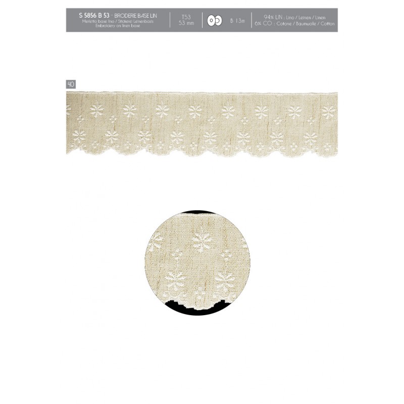 Stephanoise S5856 - BRODERIE BASE LIN