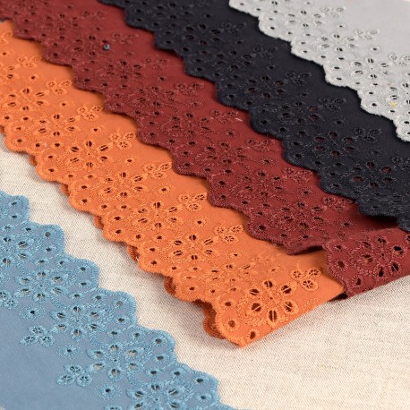 stephanoise S5863 - BRODERIE FLEURS FESTONNEE