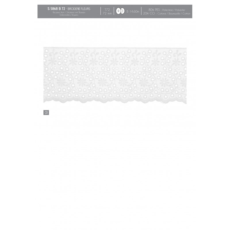 Stephanoise S5868 - BRODERIE FLEURS