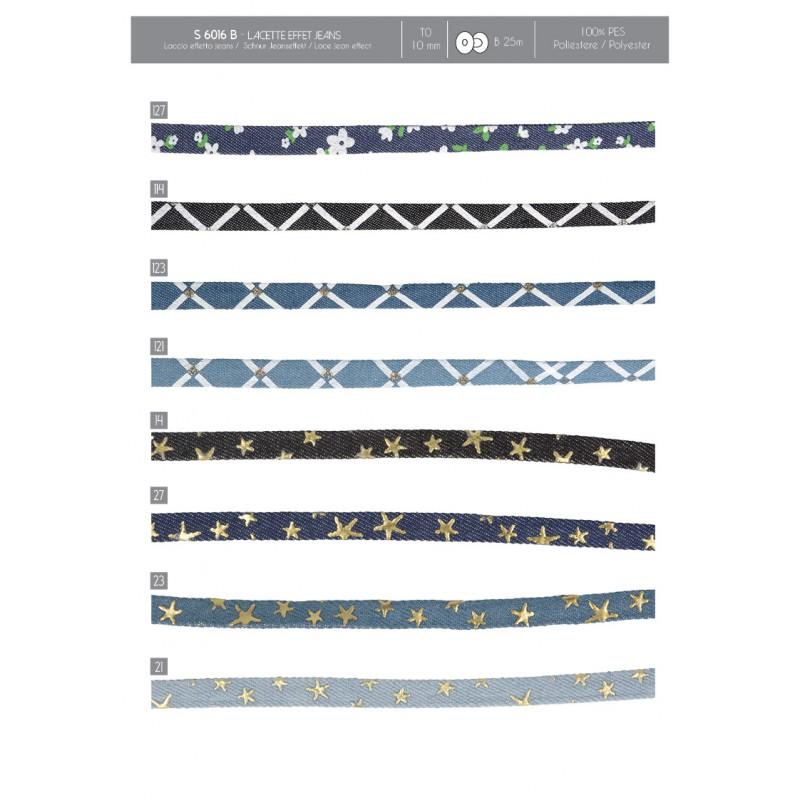 Stephanoise S6016 - LACETTE EFFET JEANS 10MM