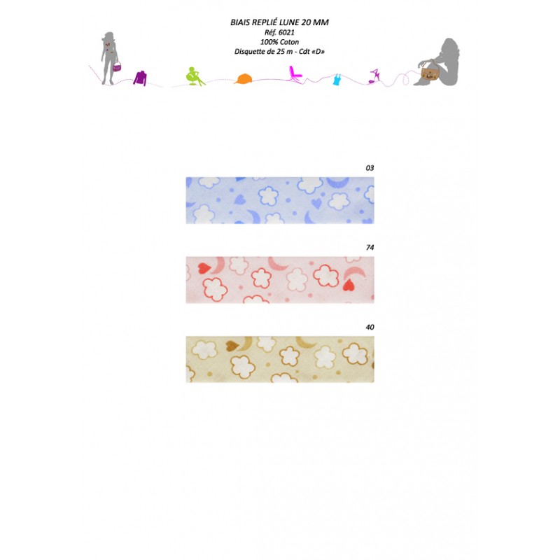 Stephanoise S6021 - BIAIS REPLIE LUNE 20MM