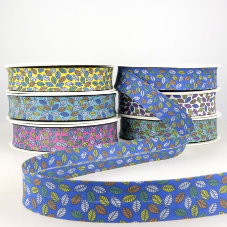 stephanoise S6035 - BIAIS IMPRIMÉ FEUILLES