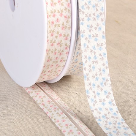 stephanoise S6063 - BIAIS FLEURS TISSU GOTS