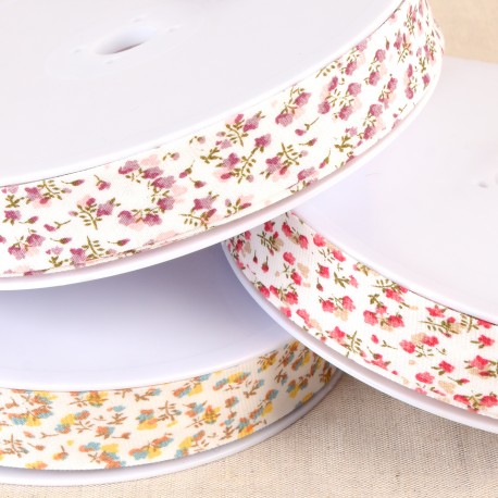 stephanoise S6064 - BIAIS FLEURS TISSU GOTS