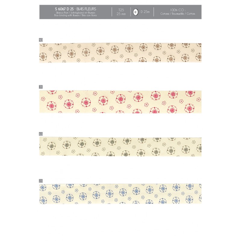 Stephanoise S6067 - BIAIS FLEURS