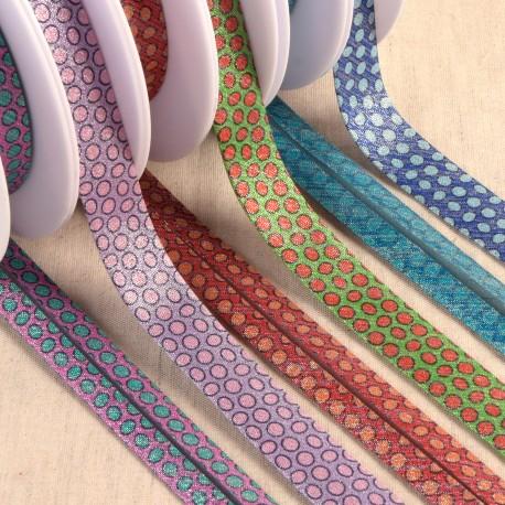 stephanoise S6081 - BIAIS GROS POIS METALLIQUE