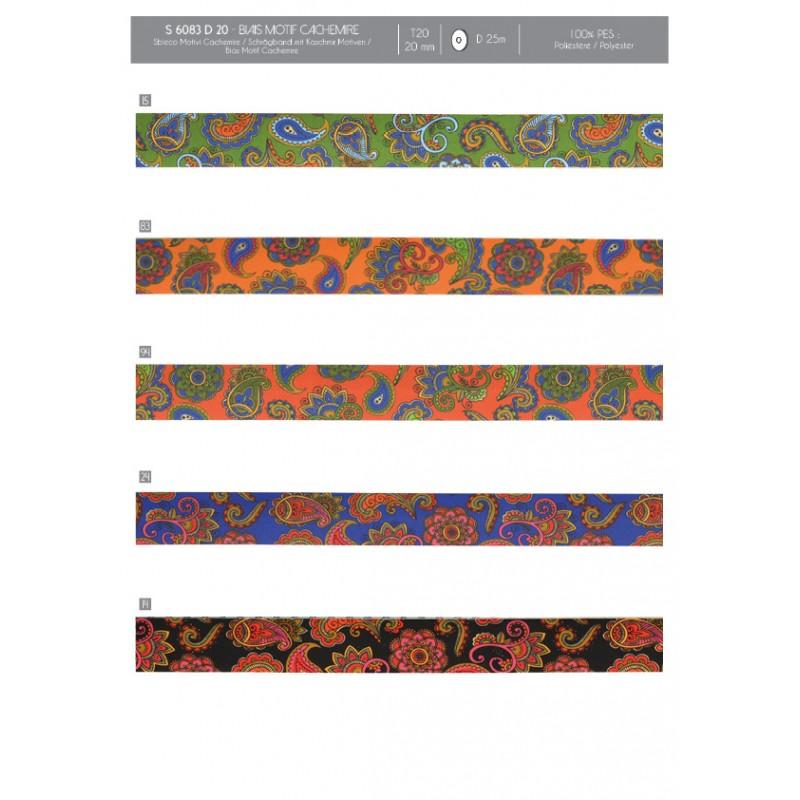 Stephanoise S6083 - BIAIS MOTIF "CACHEMIRE"