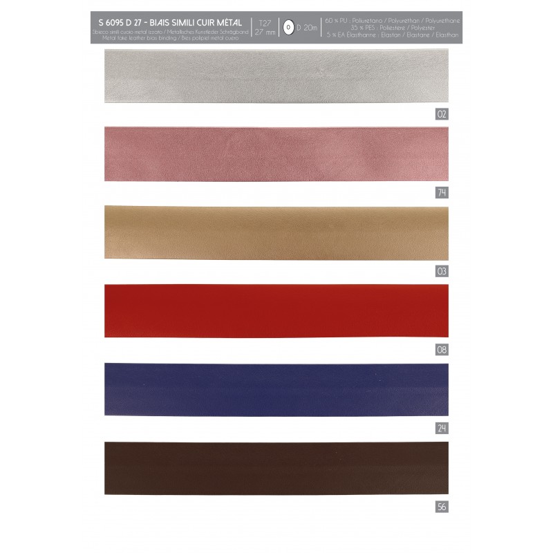 Stephanoise S6095 - BIAIS SIMILI MÉTAL