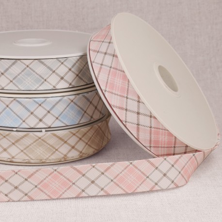 stephanoise S6114 - BIAIS ECOSSAIS PASTEL