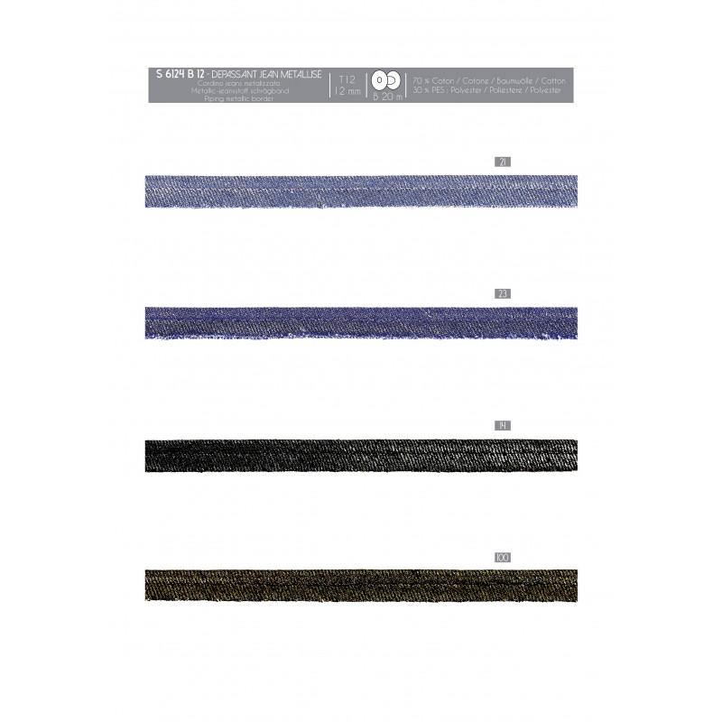 Stephanoise S6124 - DEPASSANT JEAN METALLISÉ